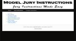 Desktop Screenshot of modeljuryinstructions.com