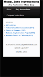 Mobile Screenshot of modeljuryinstructions.com